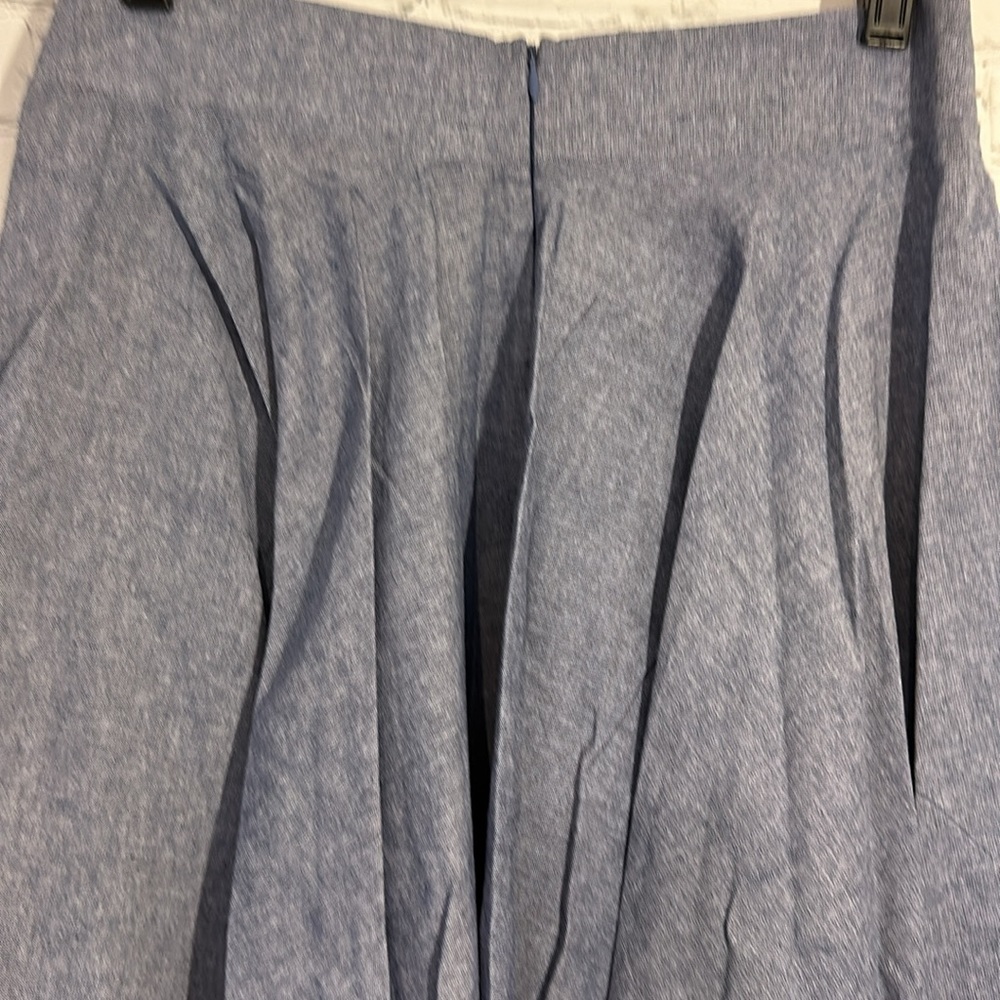 Oddy denim and plaid look handkerchief hem skirt - Picture 6 of 8